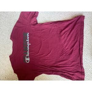Champion Maroon Graphic Tee - Large